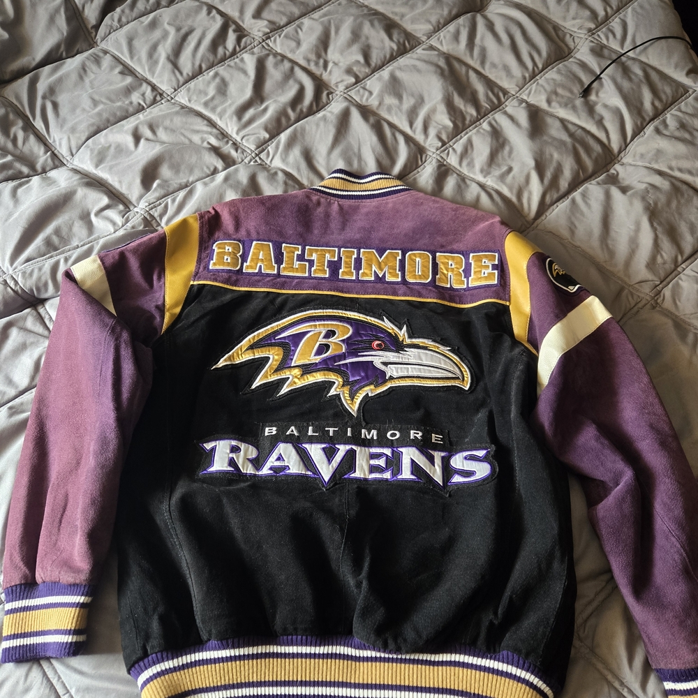 NFL Suede Baltimore RAVENS jacket